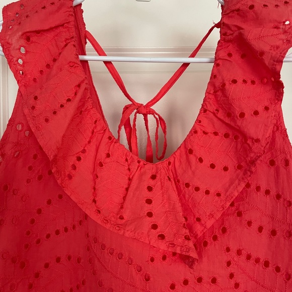 Coral Eyelet Tank - Picture 6 of 8
